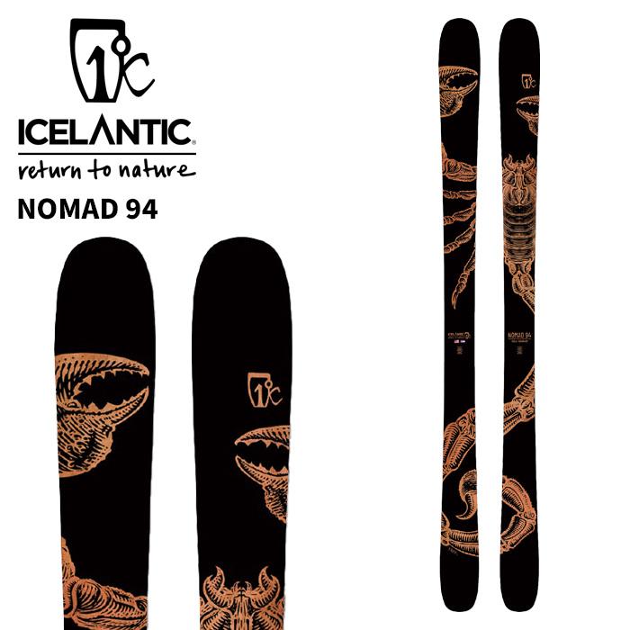 ICELANTIC アイスランティック スキー板 NOMAD 94 板単品 25-26 モデル