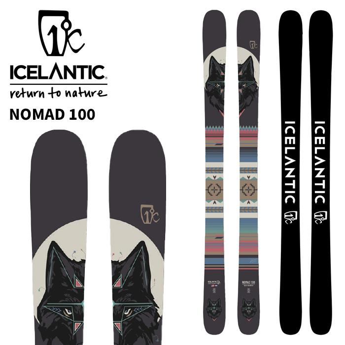 ICELANTIC アイスランティック スキー板 NOMAD 100 板単品 25-26