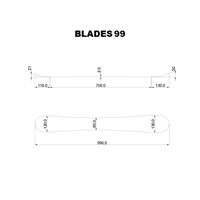 Majesty【BLADES99 + PR11 GW BLACK/WHITE】マジェスティ スキー板