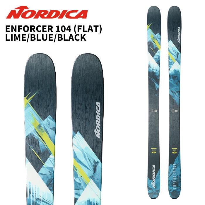 NORDICA ノルディカ スキー板 ENFORCER 104 (FLAT) LIME/BLUE/BLACK 板