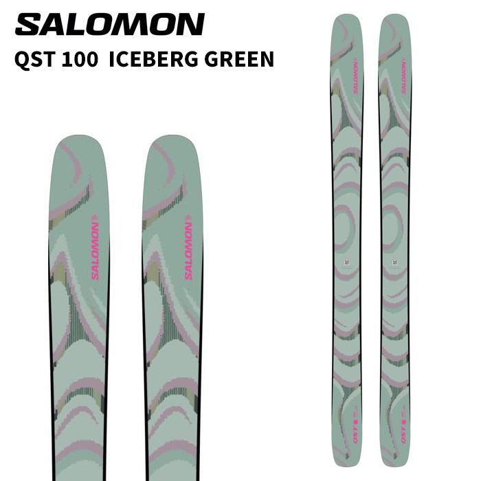 SALOMON サロモン スキー板 QST 100 ICEBERG GREEN 板単品 25-26