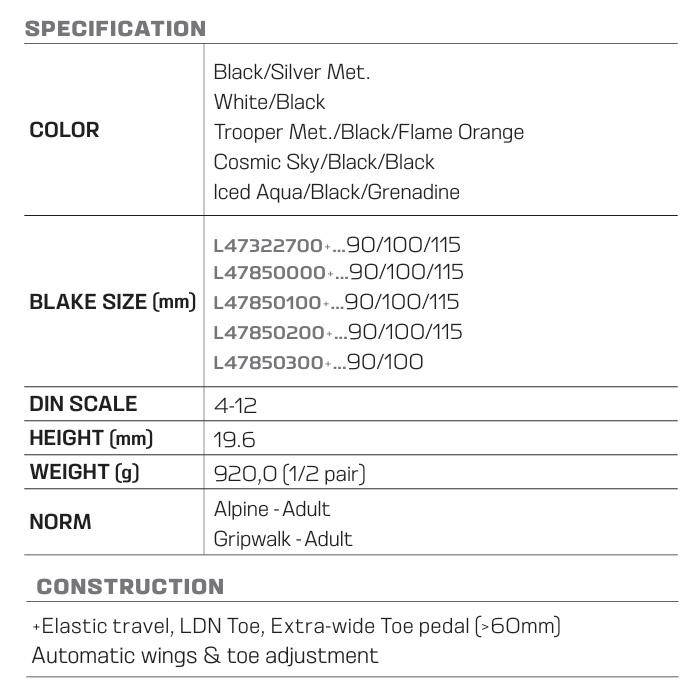 SALOMON サロモン ビンディング STRIVE 12 GW （解放値 4.0-12.0） 25