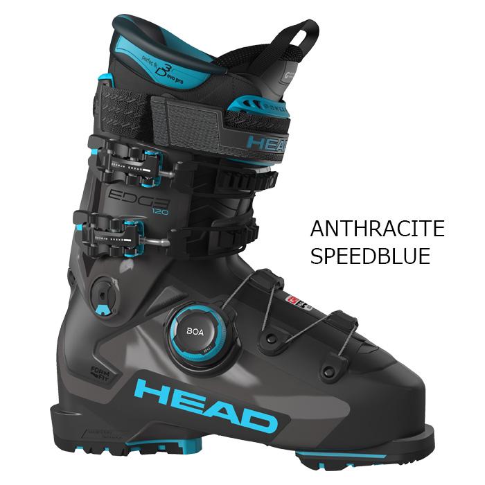 HEAD ヘッド スキーブーツ EDGE 120 HV GW BOA ANTHRACITE-SPEEDBLUE