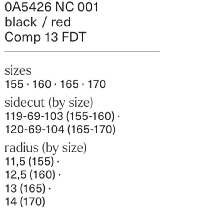 NORDICA ノルディカ スキー板 DOBERMANN SLR DC FDT + COMP 13 FDT ビンディングセット 26-27 モデルの画像