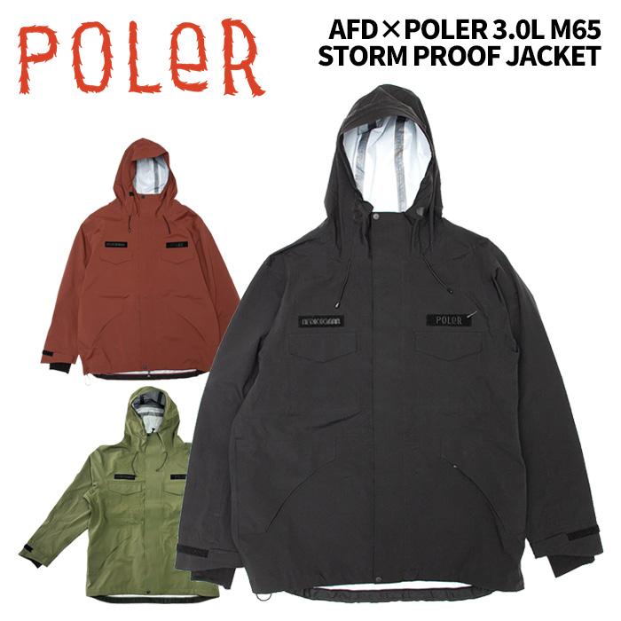 AFD×POLER3.0L M65STORM PROOFJACKETスノーウェア POLER ポーラー ウェア AFD×POLER 3.0L M65 STORM PROOF JACKET 25-26