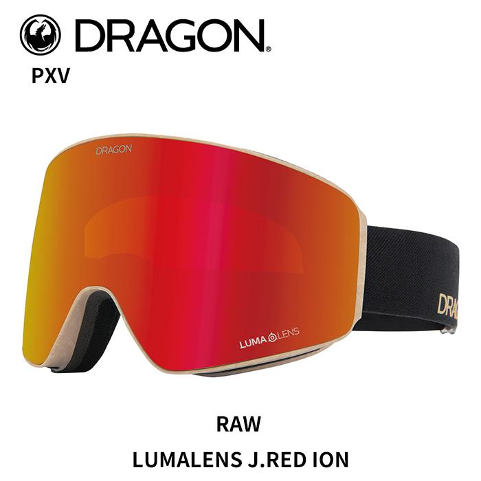 H10】DRAGON ドラゴン ゴーグル PXV RAW LL J.RED ION 24-25 モデル