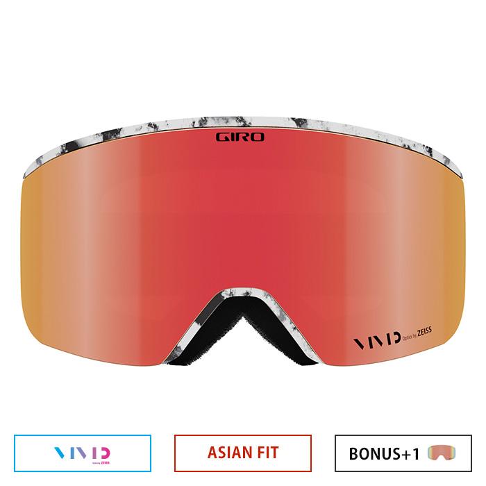 GIRO ジロ ゴーグル AXIS WHITE DARK MATTER VIVID Ember/VIVID
