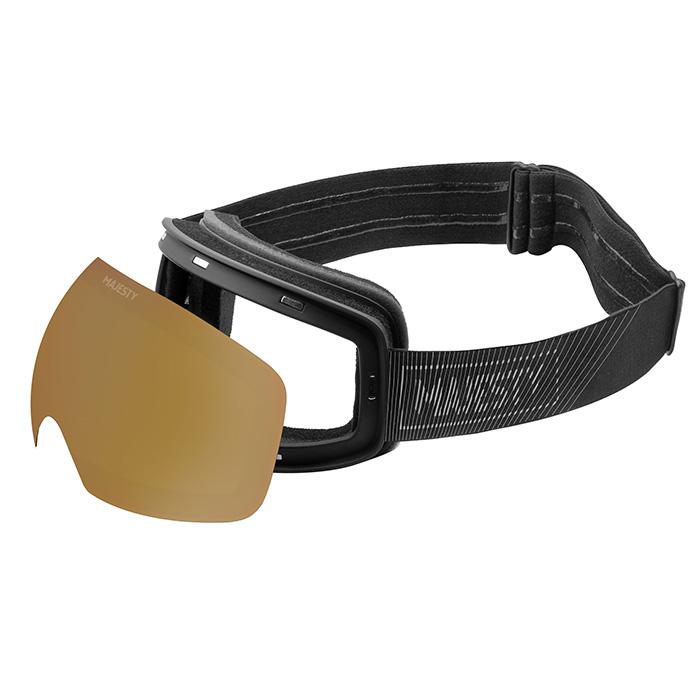 MAJESTY マジェスティ ゴーグル The Force Arc black | Gold lens + XENON HD moonstone lens 24-25 モデル_1