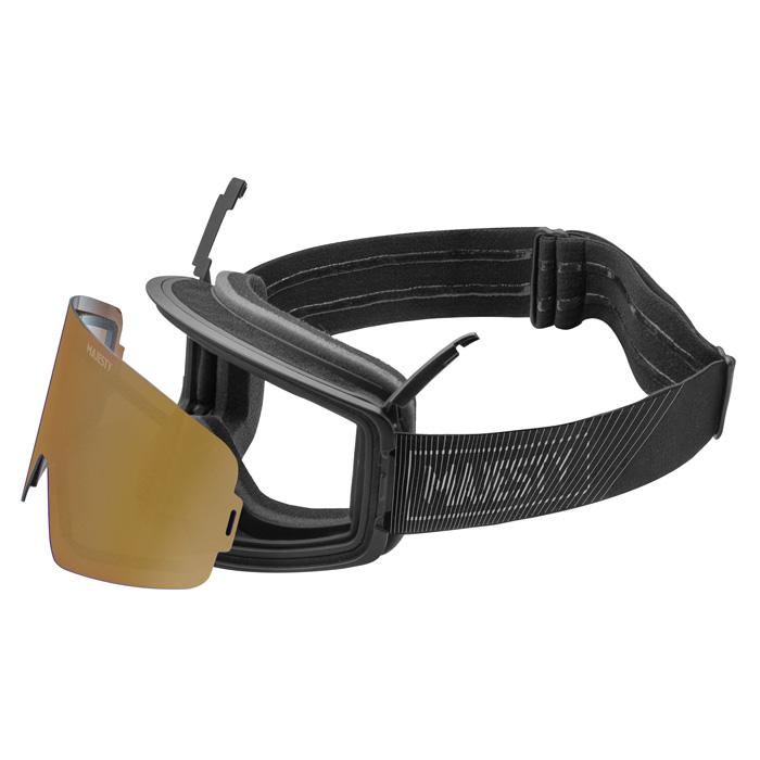 MAJESTY マジェスティ ゴーグル Transition black | Gold lens +