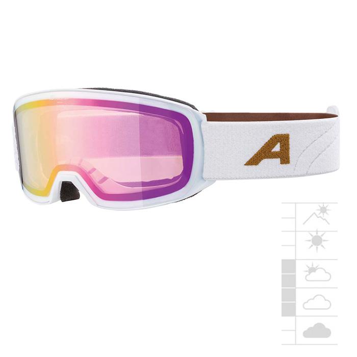 【新品】ALPINA NAKISKA Q-LITE ゴーグル スキー ALPINA アルピナ ゴーグル NAKISKA Q-LITE ホワイト/ゴールドマット