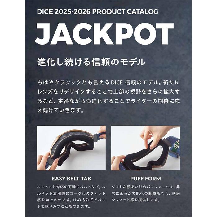 DICE ダイス ゴーグル JACKPOT MBK JP54570 (C-UL LGR/LSI) 調光×ULTRA