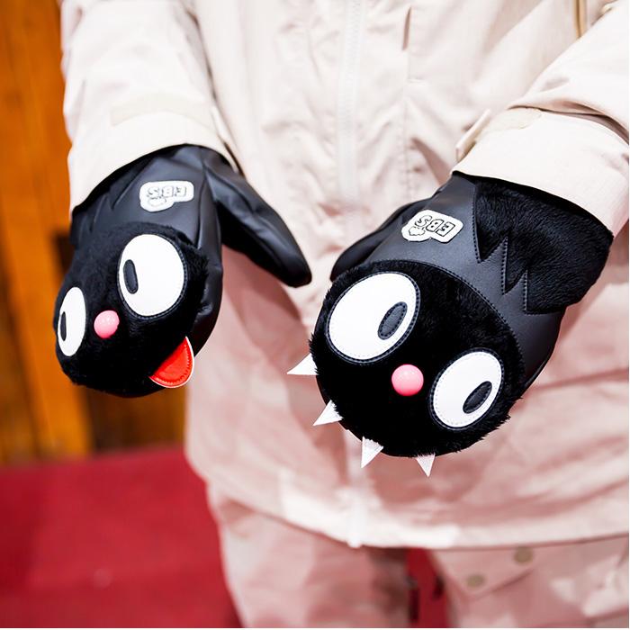 eb's エビス KEMONO CHAN BK-CAT ケモノチャン ミトングローブ 25-26