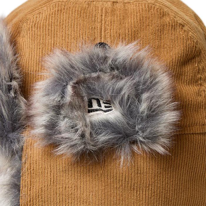 NEW ERA ロゴフライトキャップ トラッパー コーデュロイ NEWERA ニューエラ キャップ TRAPPER CORDUROY 25-26モデル トラッパー