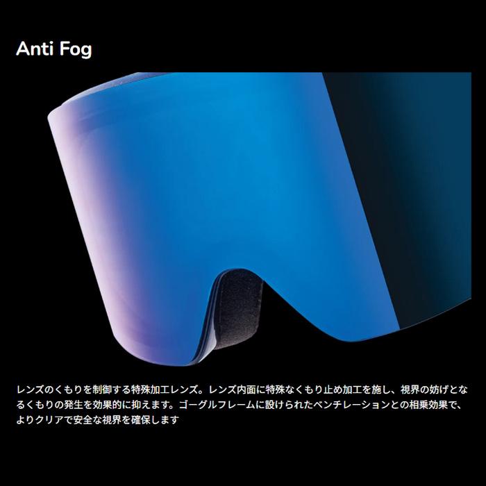 REVOLT リボルト ゴーグル FRAMELESS Navy Blue Mirror/Gray 25-26