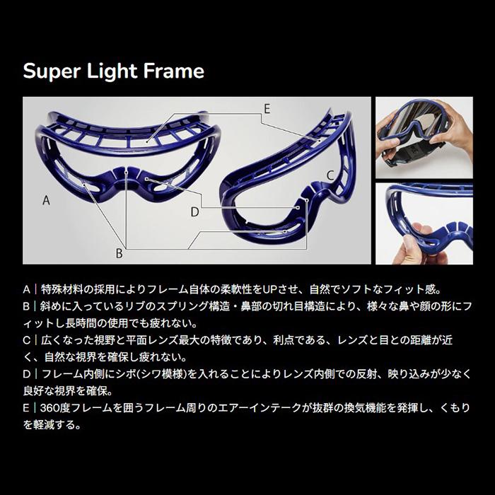 REVOLT リボルト ゴーグル SUPER LIGHT FRAME INF Clear/Clear PHO(CCP) 25-26モデルの画像