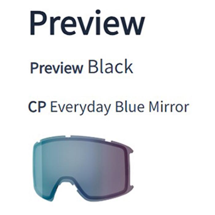 SMITH スミス ゴーグル PREVIEW / BLACK CP EVERYDAY BLUE MIRROR 25