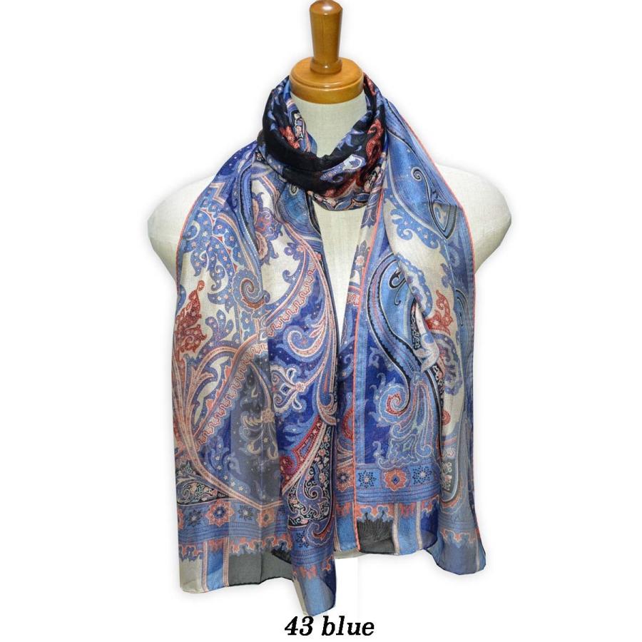 シルク100% スカーフ ストール レディース 大判 長方形 シルク