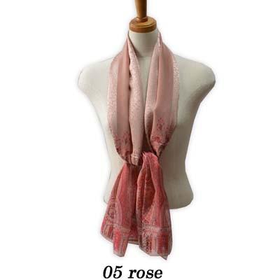 シルク100% スカーフ ストール レディース 大判 長方形 クロコダイル