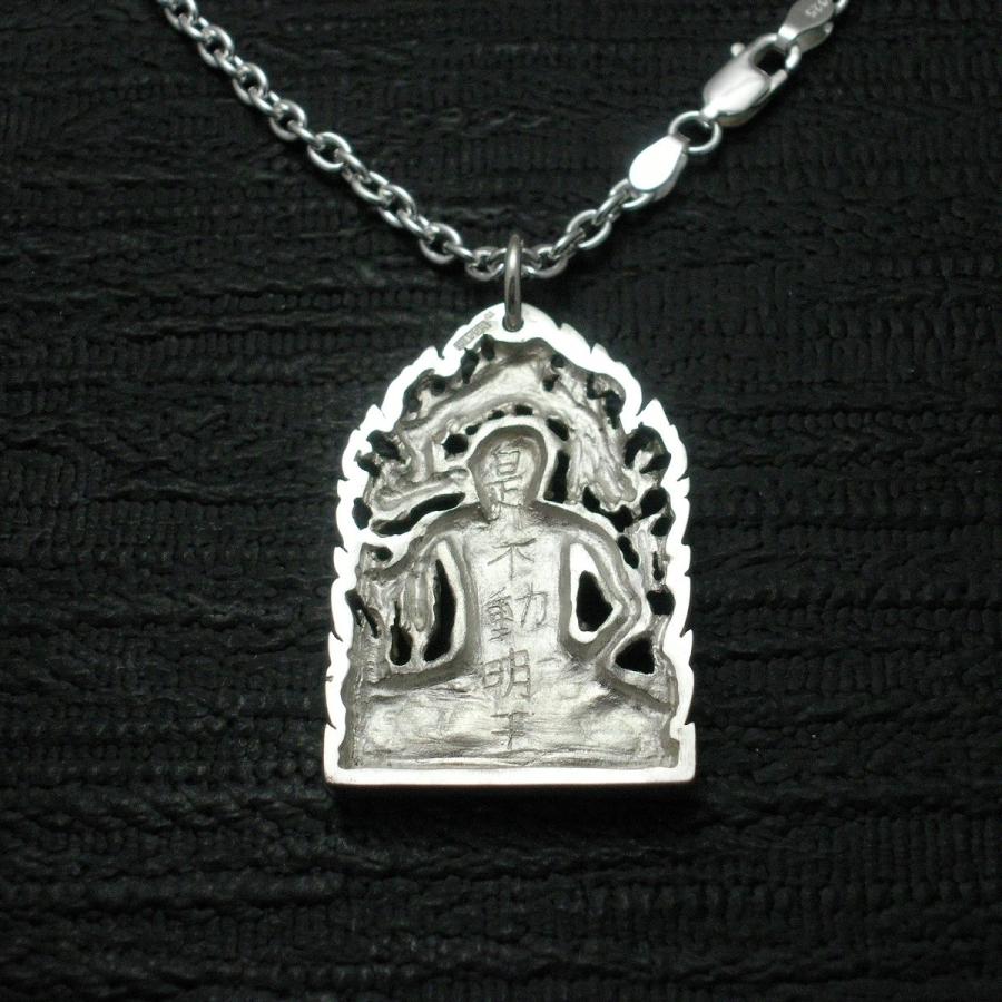 ペンダント 仏像 不動明王 座像 メンズ  シルバー９２５ ネックレス |  | 01
