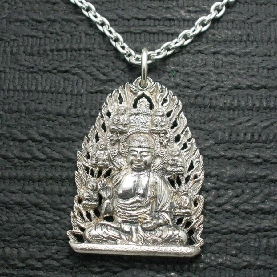 ペンダント 仏像 薬師如来 メンズ シルバー９２5 ネックレス | 