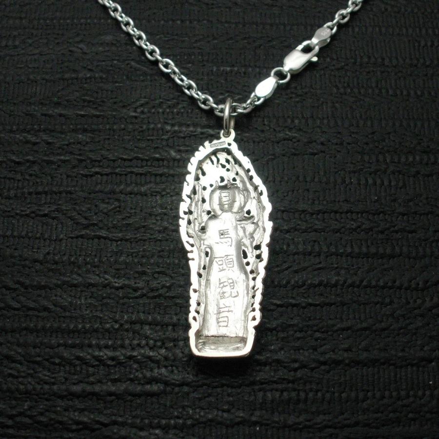 ペンダント 仏像 馬頭観音 メンズ シルバー925 ネックレス : お守り
