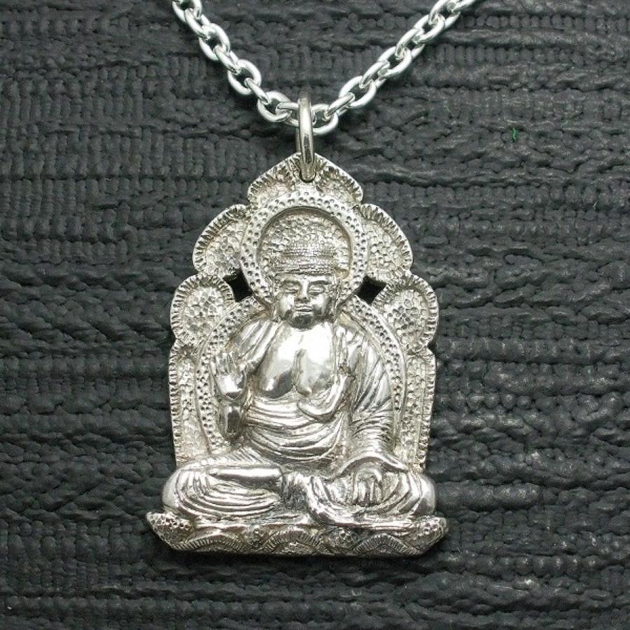 最新の激安 ペンダント 仏像 釈迦如来 メンズ シルバー９２５ ネックレス ネックレス、ペンダント
