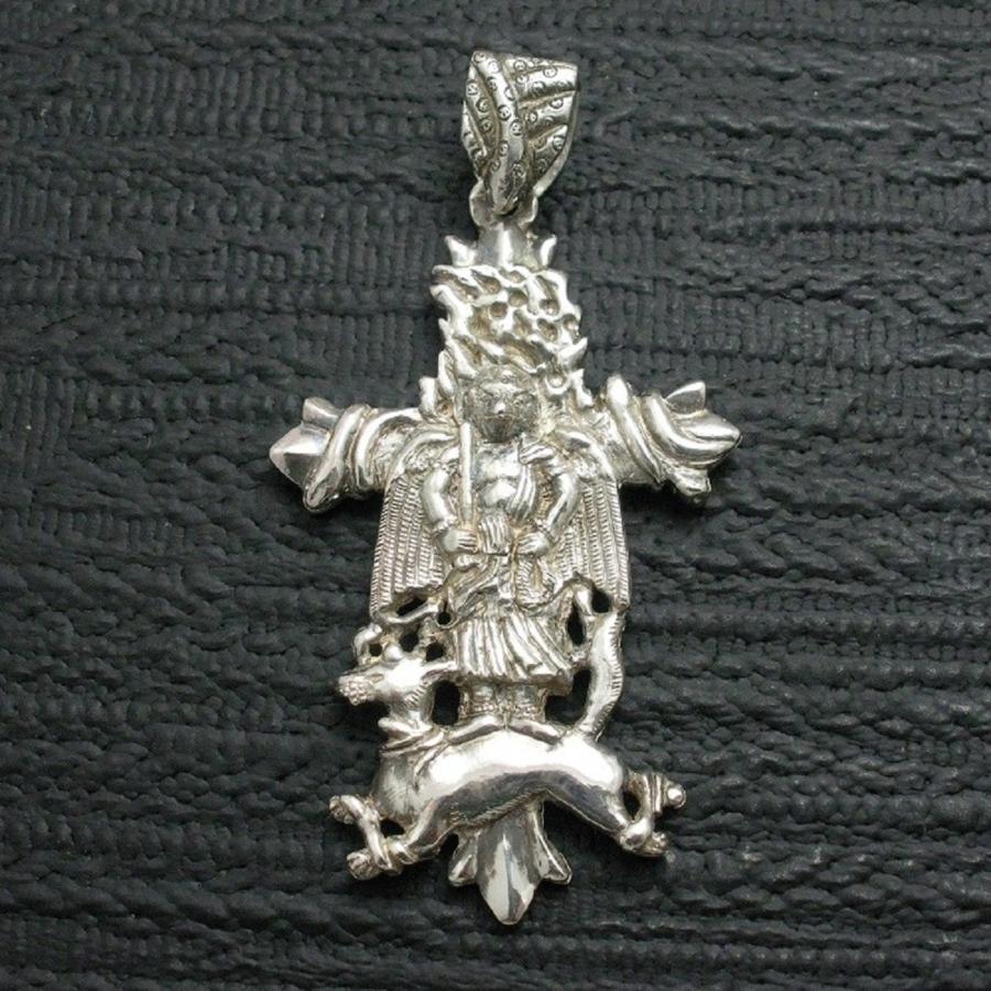 クロス ペンダント 仏像 天狗 メンズ シルバー９２５ てんぐ | 