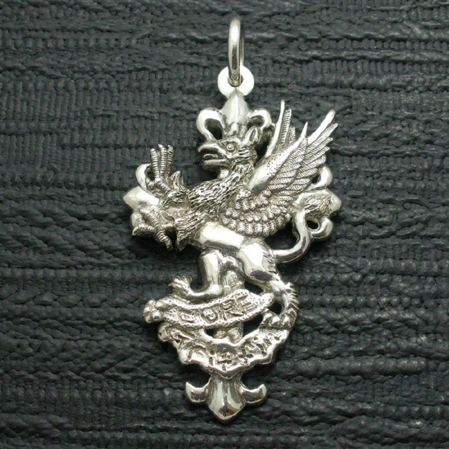 ペンダント ドラゴン グリフィン メンズ シルバー９２５ クロス　龍 | 
