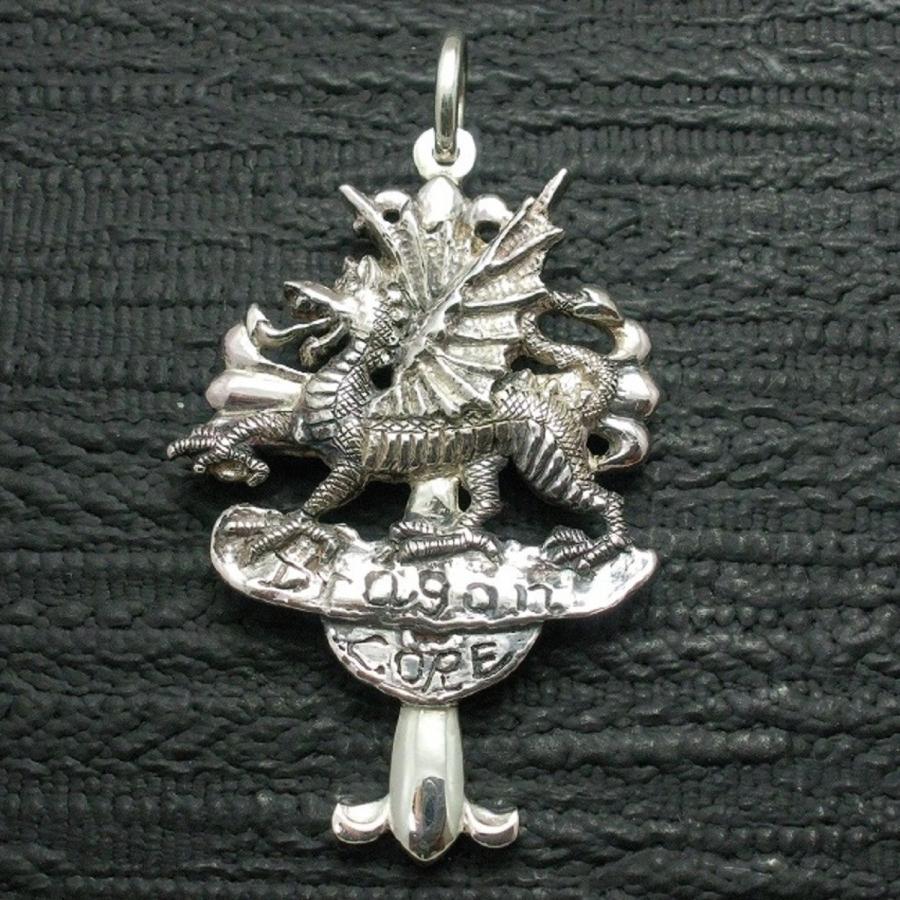 ペンダント ドラゴン メンズ シルバー９２５ クロス　龍 | 