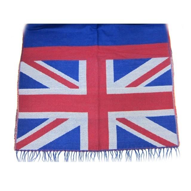 ストール メンズ レディース 秋冬 ユニオンジャック柄大判ストール : i