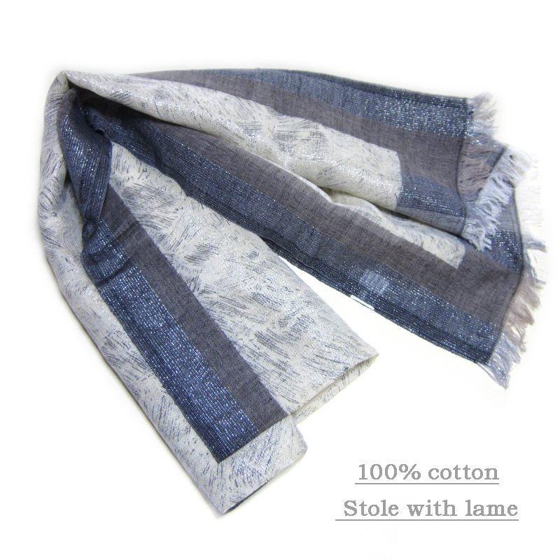 ストール コットンラメ大判ストール レディース メンズ 春 夏 春夏 綿 40代 母の日 プレゼント D 3787 ストール専門 Fjg 通販 Yahoo ショッピング