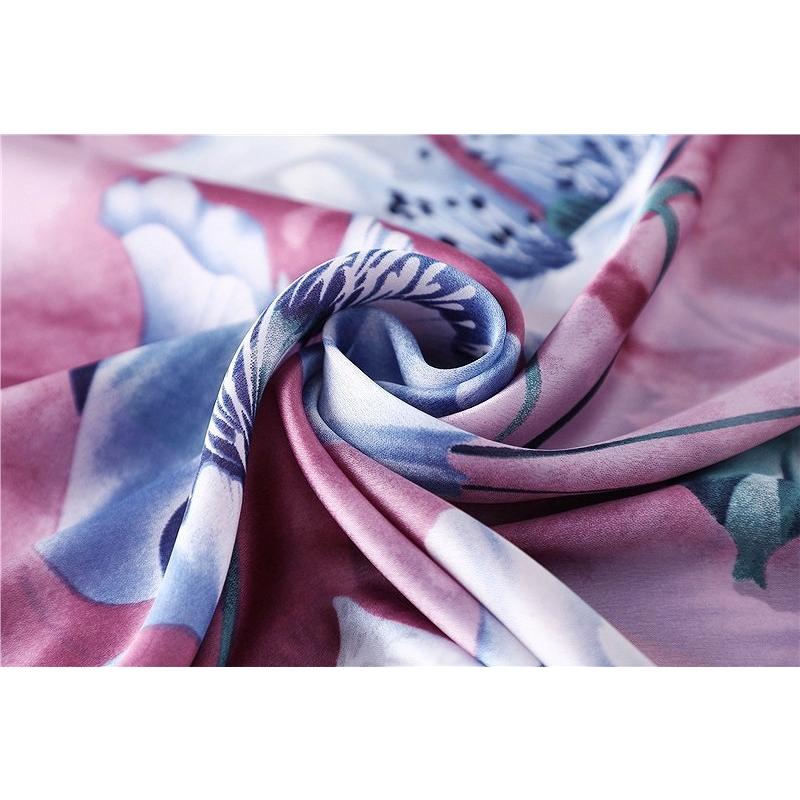 45R ストール　花柄　ピンク 45R ストール 花柄 ピンク