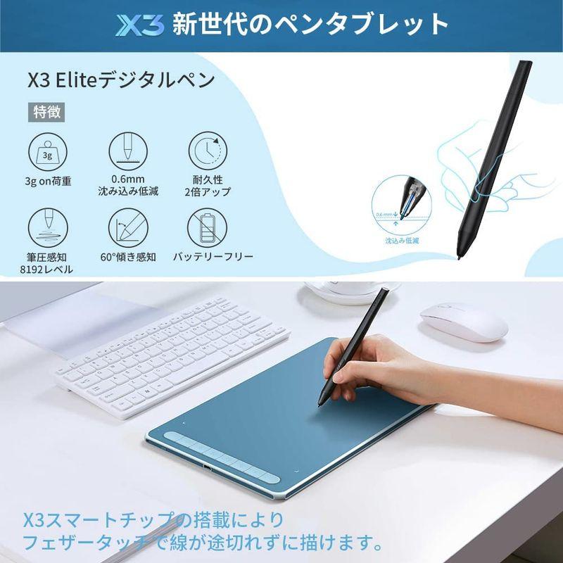 XPPen ペンタブ Deco LW ワイヤレス Bluetooth対応 板タブ ペンタブレット 10x6インチ X3チップ搭載ペン付 傾き 10x6インチ ペンタブ Deco LW ワイヤレス Bluetooth対応 板タブ ペンタブレット X3チップ搭載ペン付 傾き