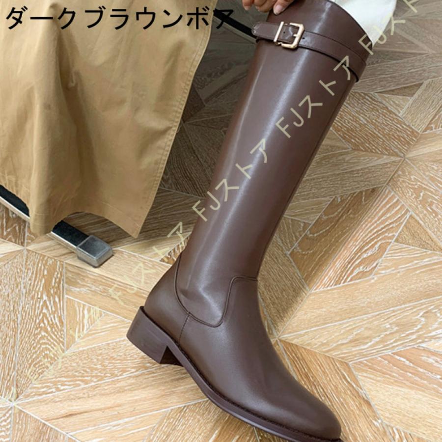 ロングブーツ レディース ラウンドトゥ ロング丈 ローヒール ロングブーツ レディース ラウンドトゥ ロング丈 ローヒール