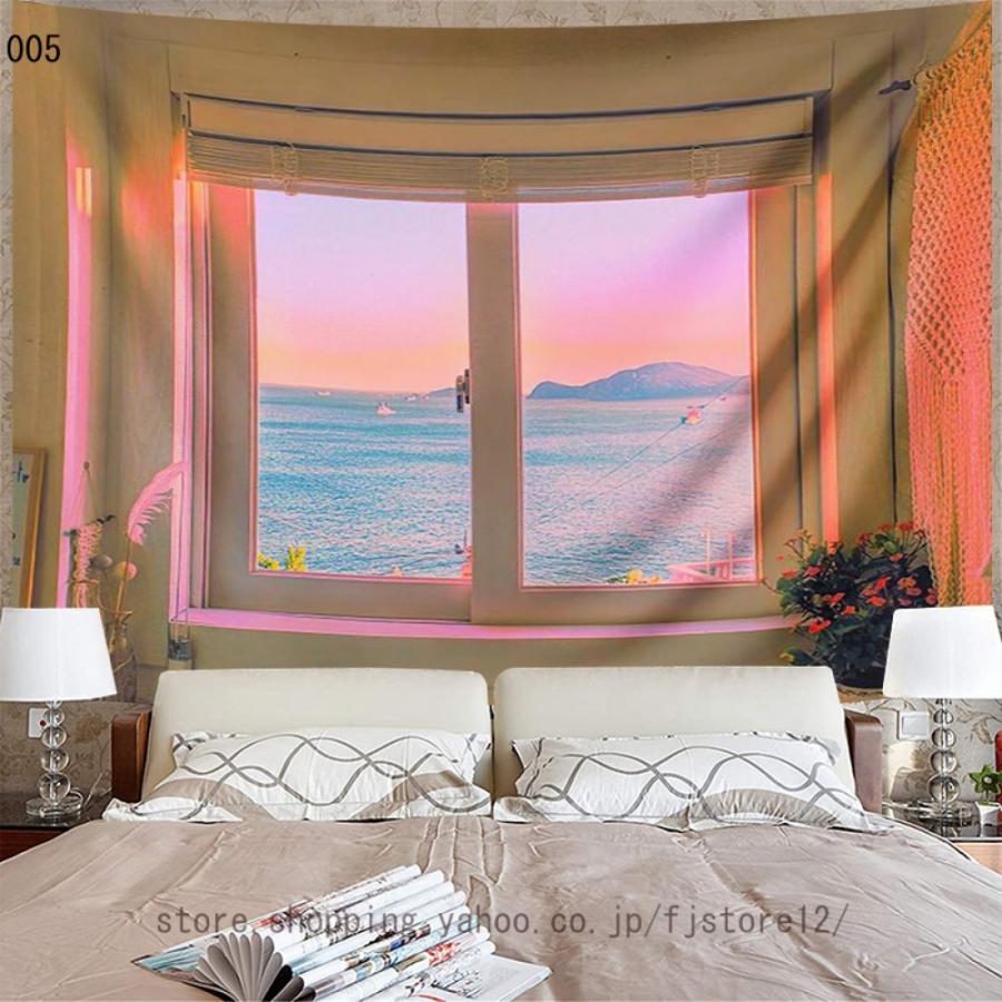 タペストリー 壁 写真 自然 間仕切り パーテーション 北欧 母の日 インスタ映え 背景 リモートワーク シーサイド ハワイビーチ スカイ 窓の装飾 美しい海｜fjstore12｜06