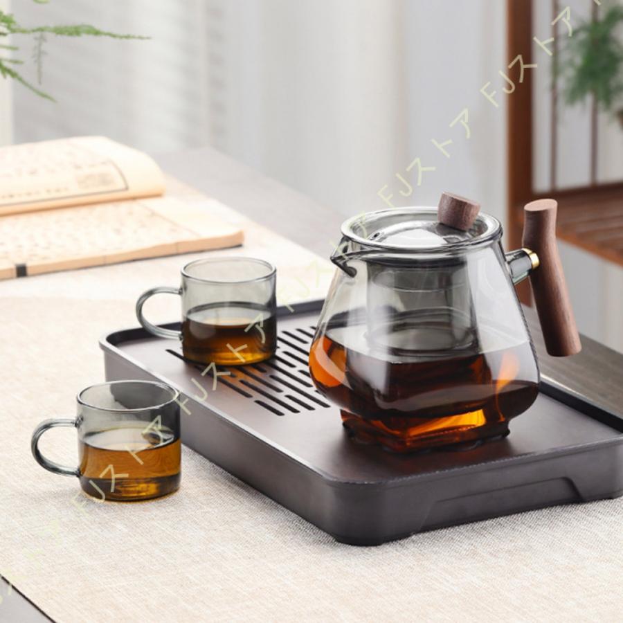 耐熱ガラス ガラス ティーカップ ティーポット フタ&茶こし付き 耐熱ガラス ガラス ティーカップ ティーポット フタ&茶こし付き