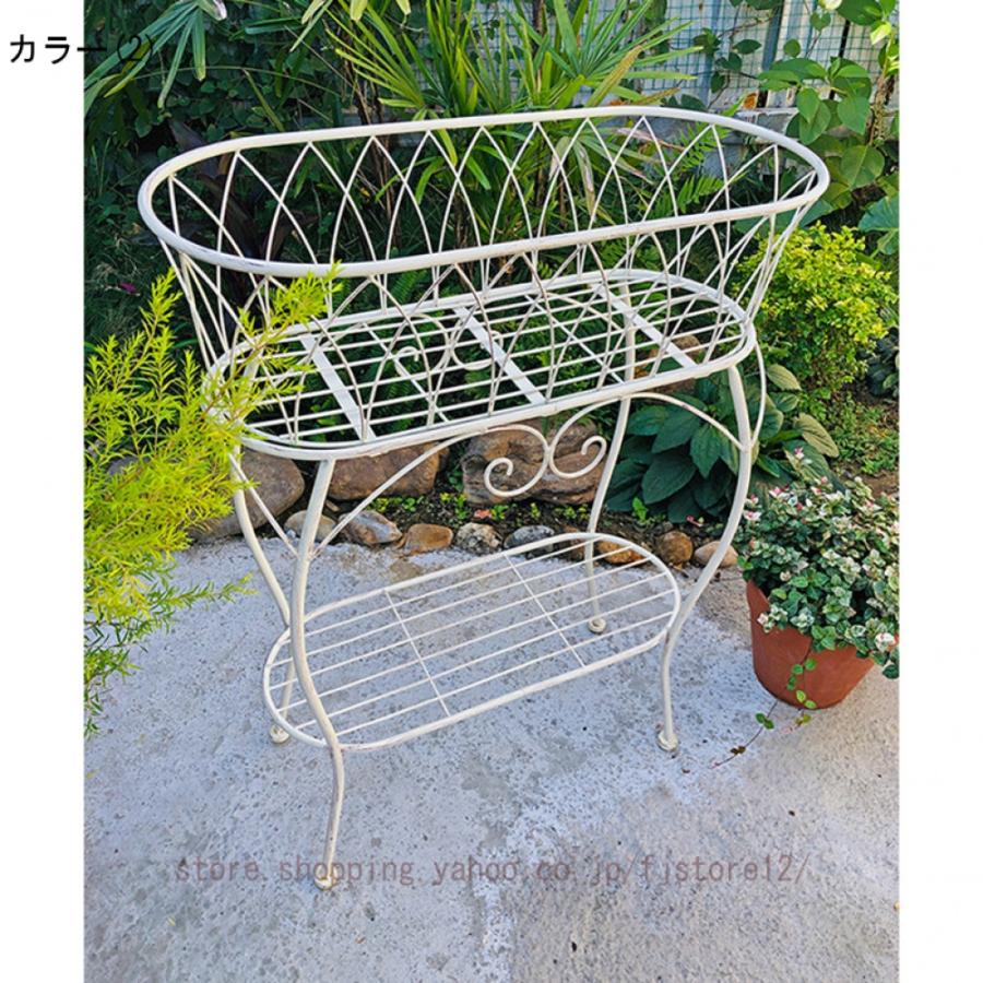 フラワースタンド 2段 花台 アイアン 観葉植物 台 家装飾 室内 フラワースタンド 2段 花台 アイアン 観葉植物 台 家装飾 室内