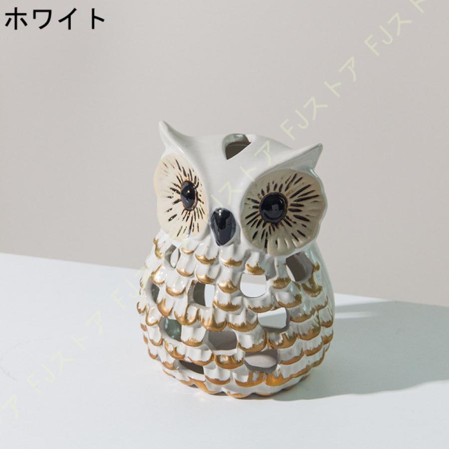フクロウの置物 オブジェ 置物 おしゃれ 陶器 オーナメント フクロウの置物 オブジェ 置物 おしゃれ 陶器 オーナメント