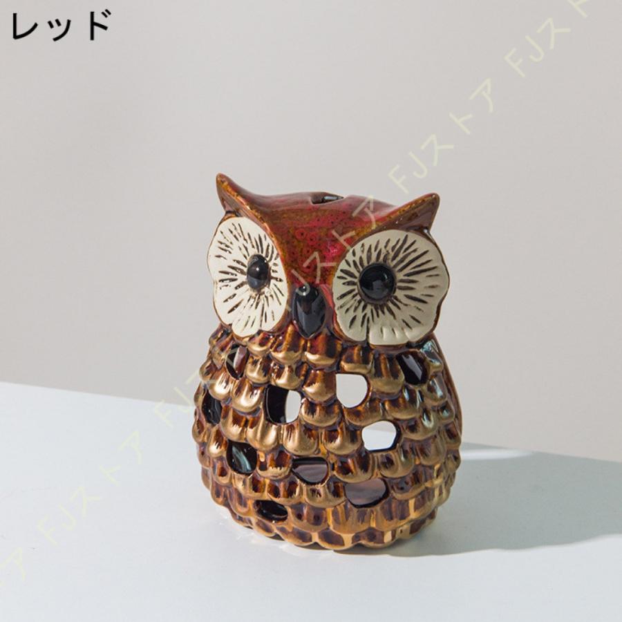 フクロウの置物 オブジェ 置物 おしゃれ 陶器 オーナメント フクロウの置物 オブジェ 置物 おしゃれ 陶器 オーナメント