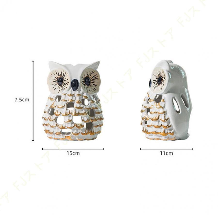 フクロウの置物 オブジェ 置物 おしゃれ 陶器 オーナメント フクロウの置物 オブジェ 置物 おしゃれ 陶器 オーナメント