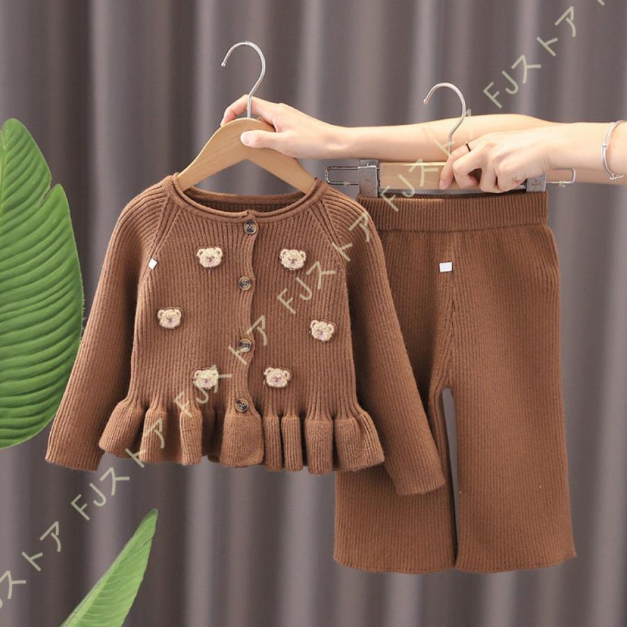 セットアップ キッズ ベビー服 ニット セーター ロングパンツ セットアップ キッズ ベビー服 ニット セーター ロングパンツ
