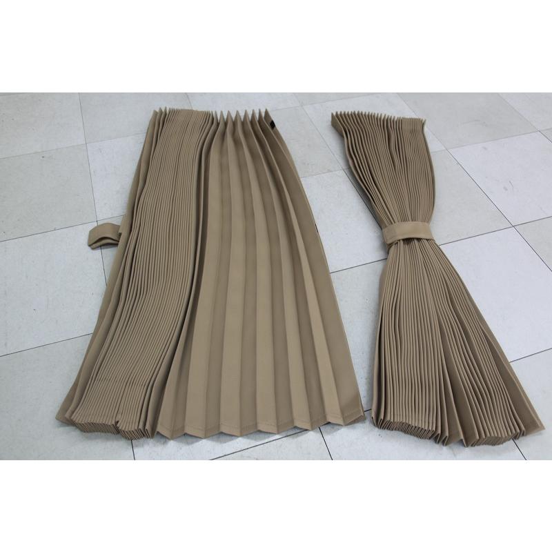 トラックカーテン センターカーテン ベージュ サイズ巾120cm×丈65cm（2