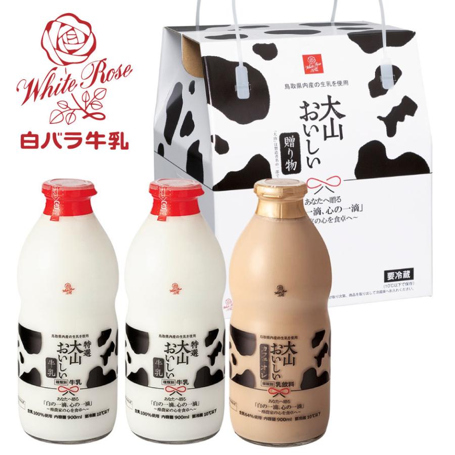 無料サンプルOK 大山乳業 白バラ牛乳 大山おいしいギフトミルク FN0SS