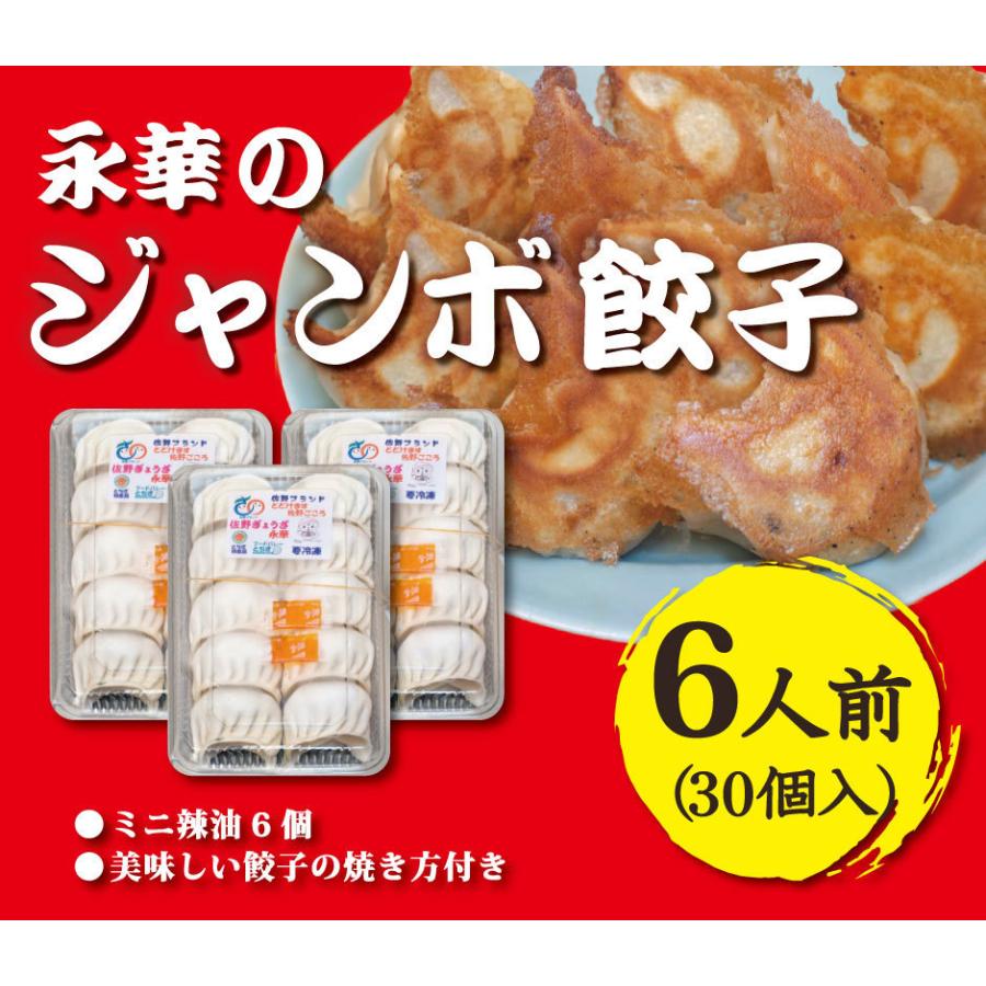 永華 ジャンボ餃子 6人前 30個入り