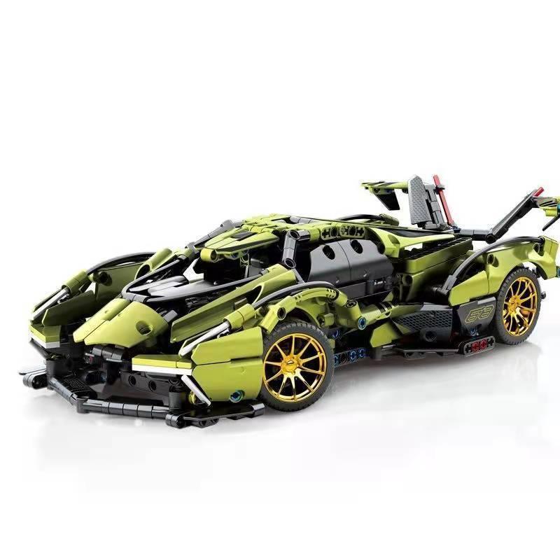レゴテクニック互換 ランボルギーニ V12BLACK