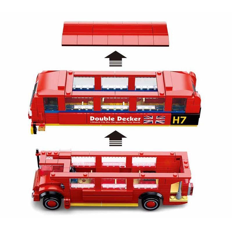 レゴ レゴブロック LEGO レゴ ミニ ロンドンバス互換品 誕生日 プレゼント｜fkd-shop｜03