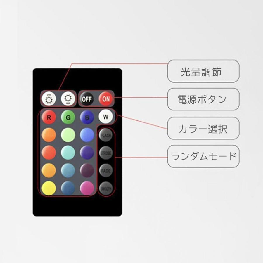 ブランド登録なし テーブル 椅子 合計3個セット 丸型 16色 LED チェア 