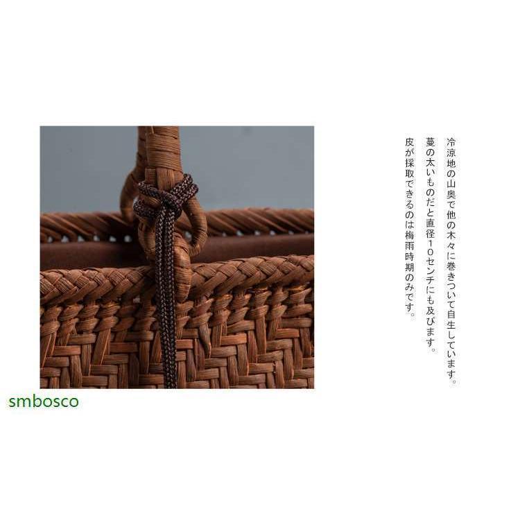 高級品 山葡萄かごバッグ 職人手作り 山ぶどう籠 巾着 丈夫 お洒落 