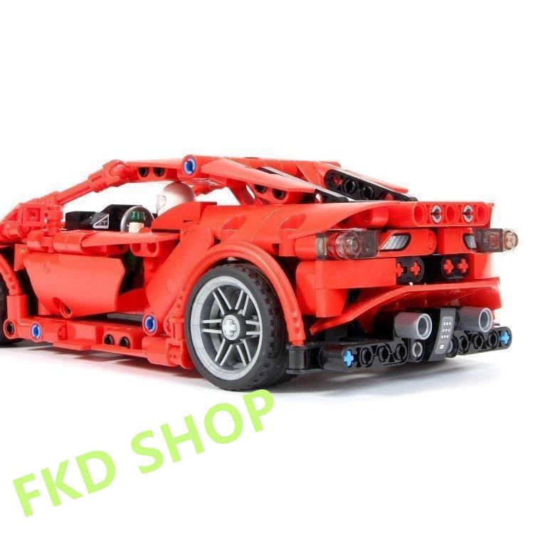 ブロック互換 レゴ 互換品 レゴプルバックカー フェラーリ 458 車 誕生日 プレゼント｜fkd-shop｜05