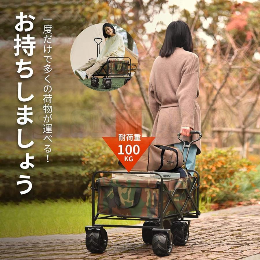 キャリーワゴン アウトドアワゴン 屋根付き 折りたたみ 収納カゴ付き 